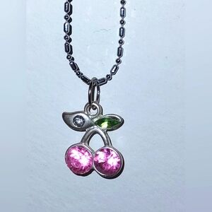 Girls' Necklace Cherries Pendant  (Disc S&H Offer)